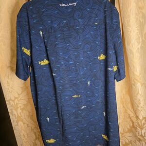 William Murray Blue Graphic Shirt